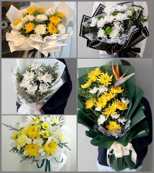 重庆长寿区八颗街道白事花束代送